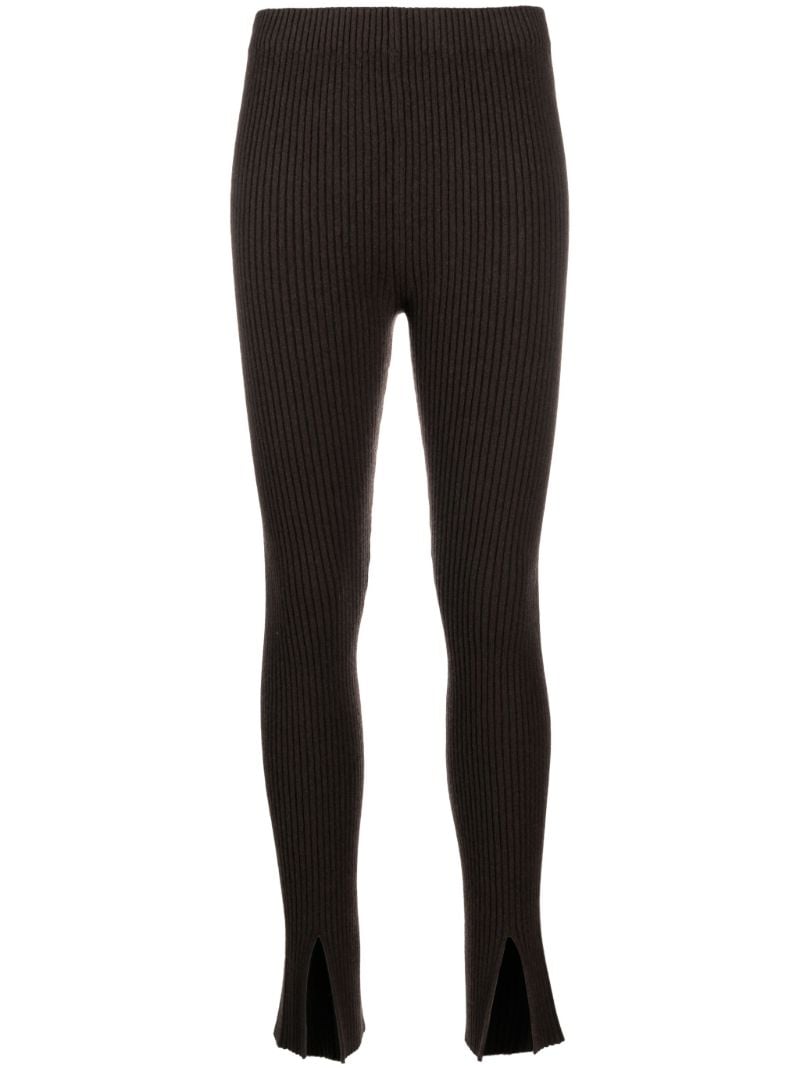 Black Sima Cashmere Skinny Trousers