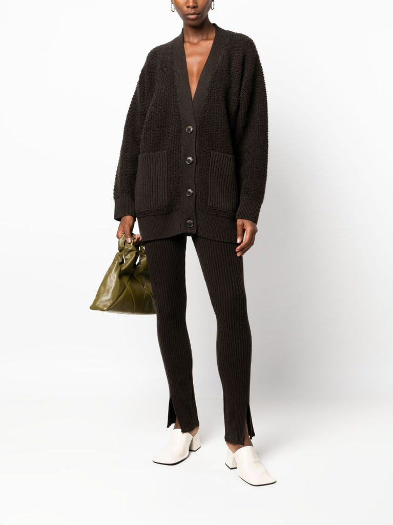 Black Sima Cashmere Skinny Trousers