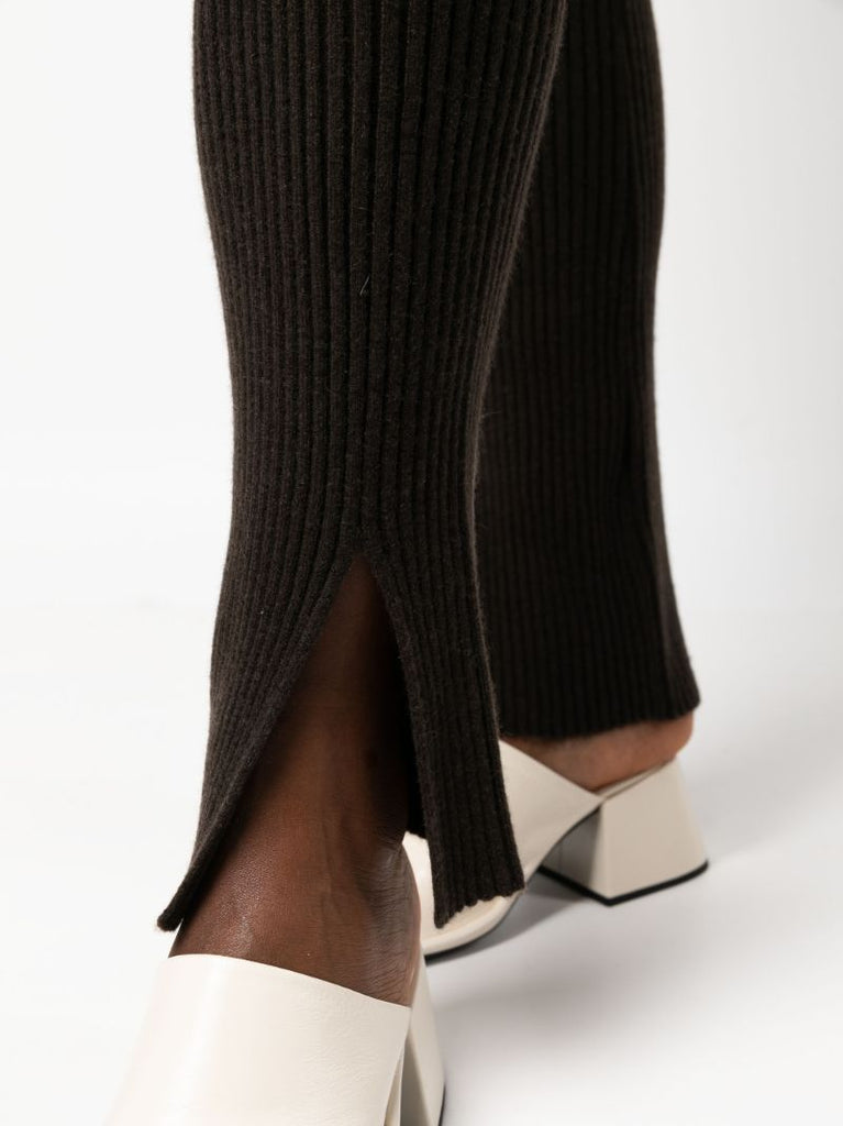 Black Sima Cashmere Skinny Trousers