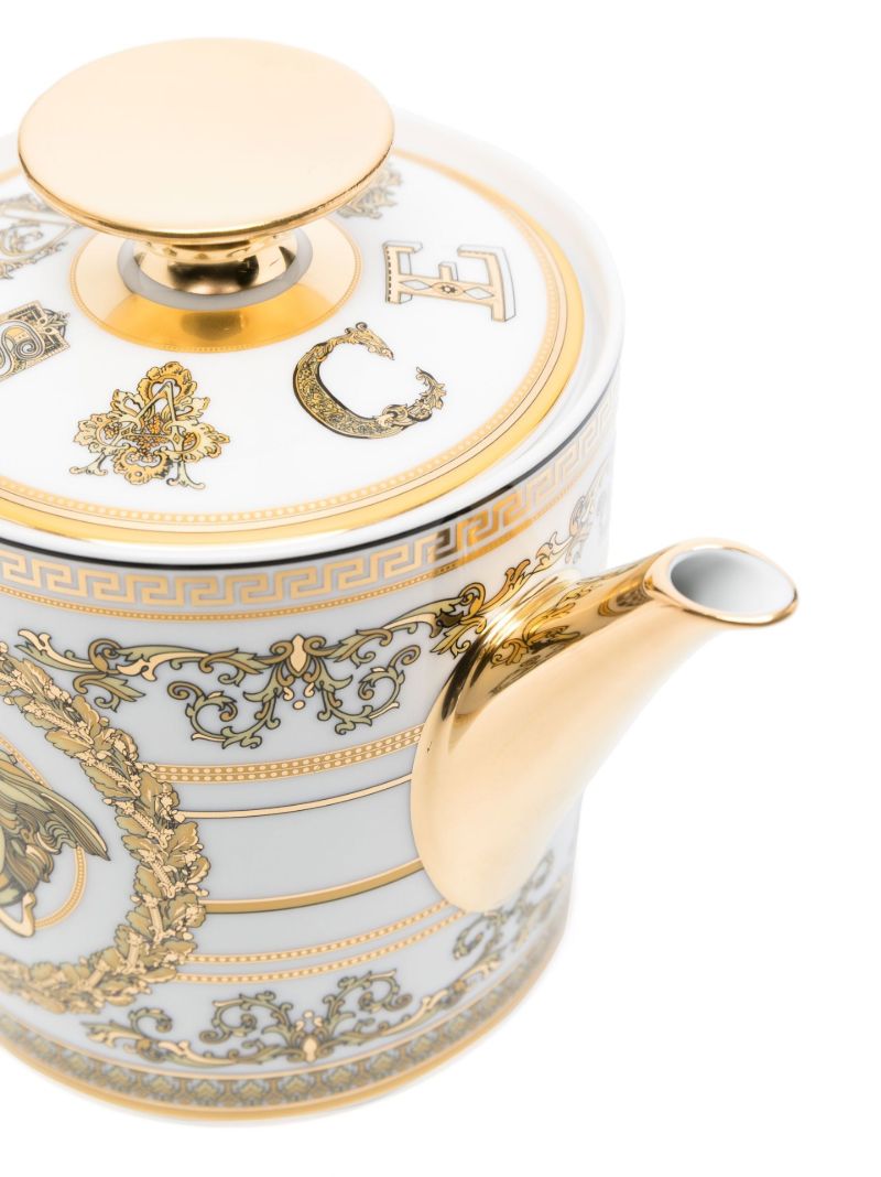 White Virtus Gala Porcelain Teapot