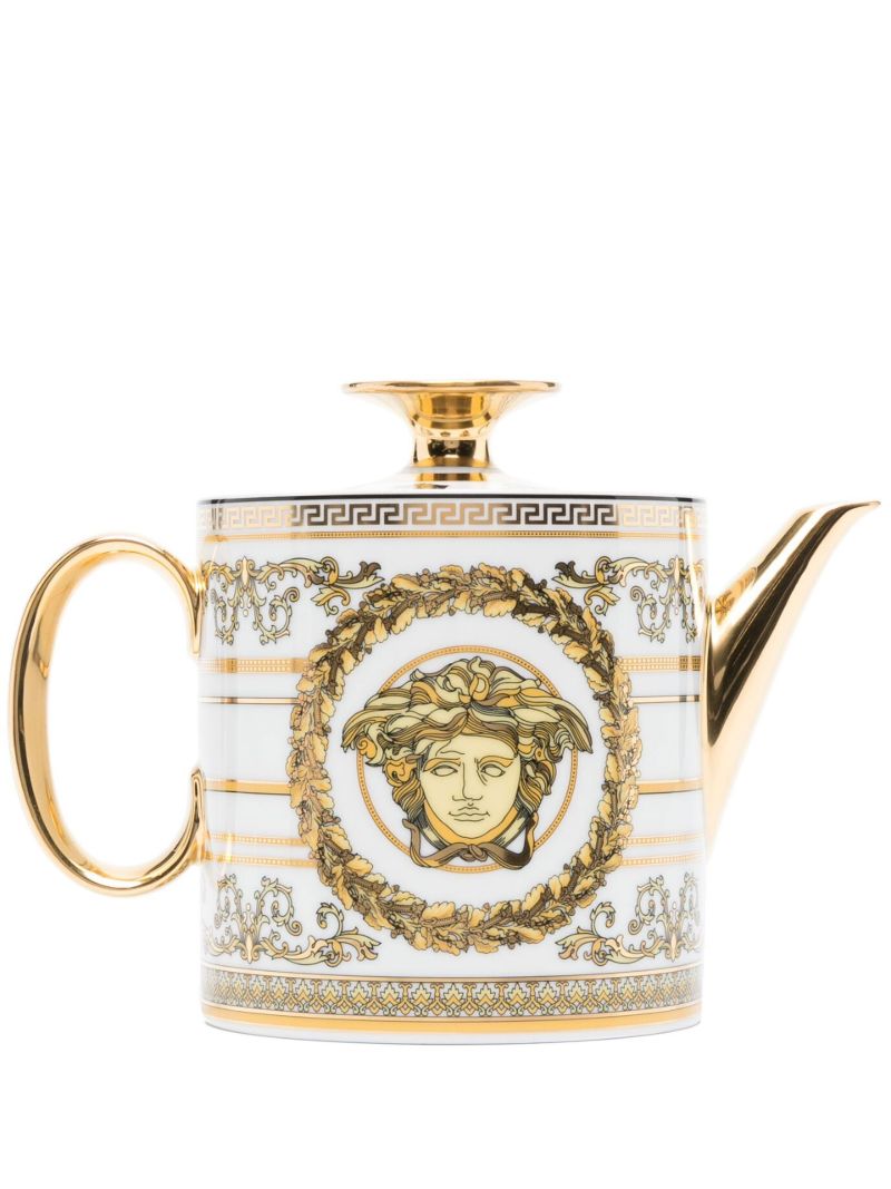 White Virtus Gala Porcelain Teapot