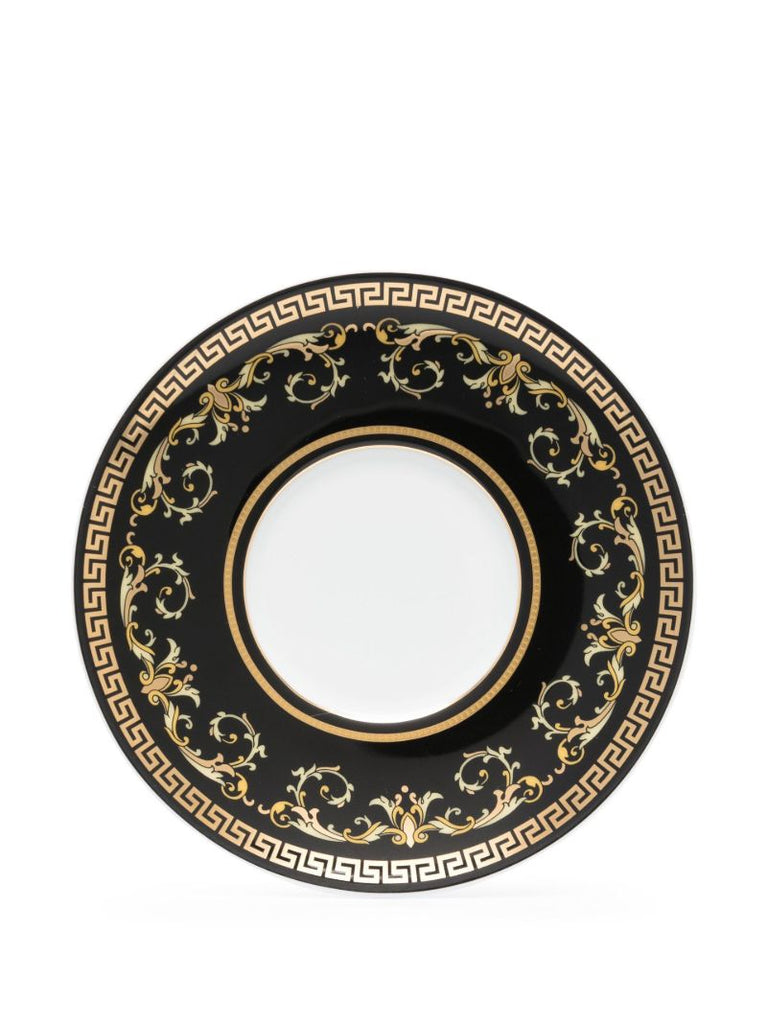 Black Virtus Gala Porcelain Espresso Cup Set