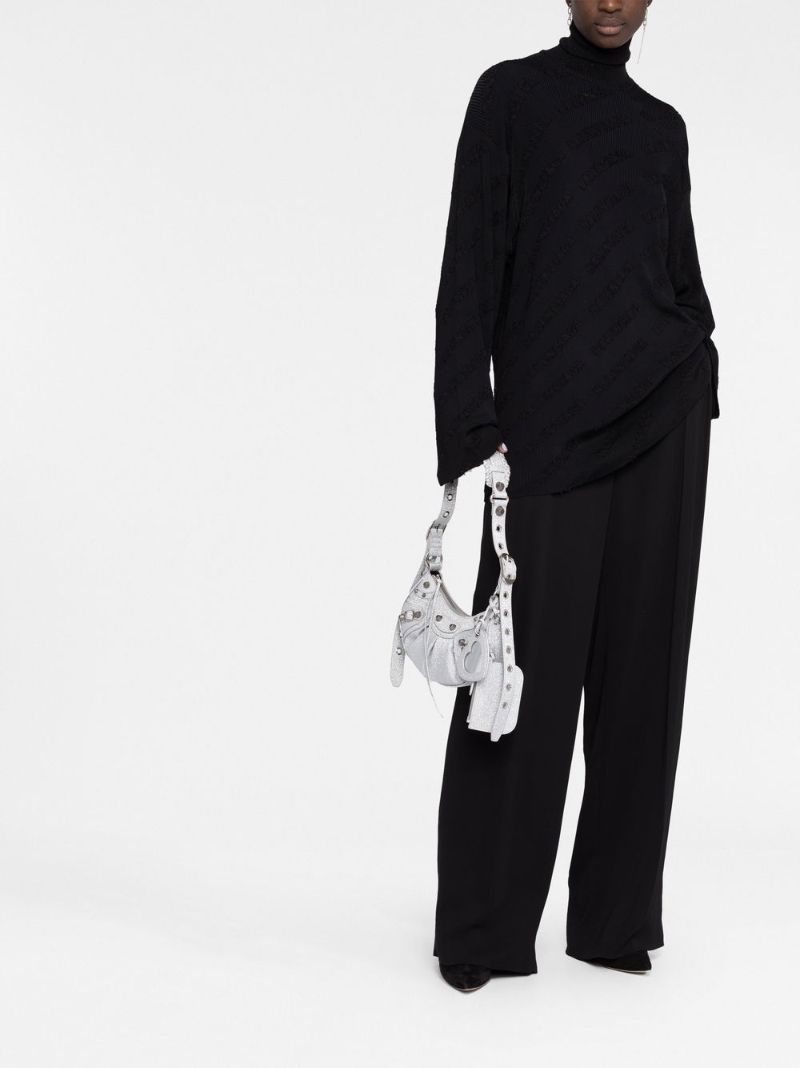 Silver Le Cagole Xs Shoulder Bag