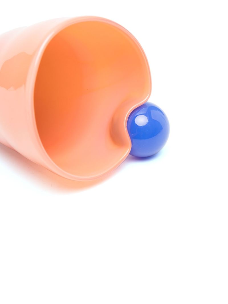 Orange Bon Bon Water with a Twist Glass