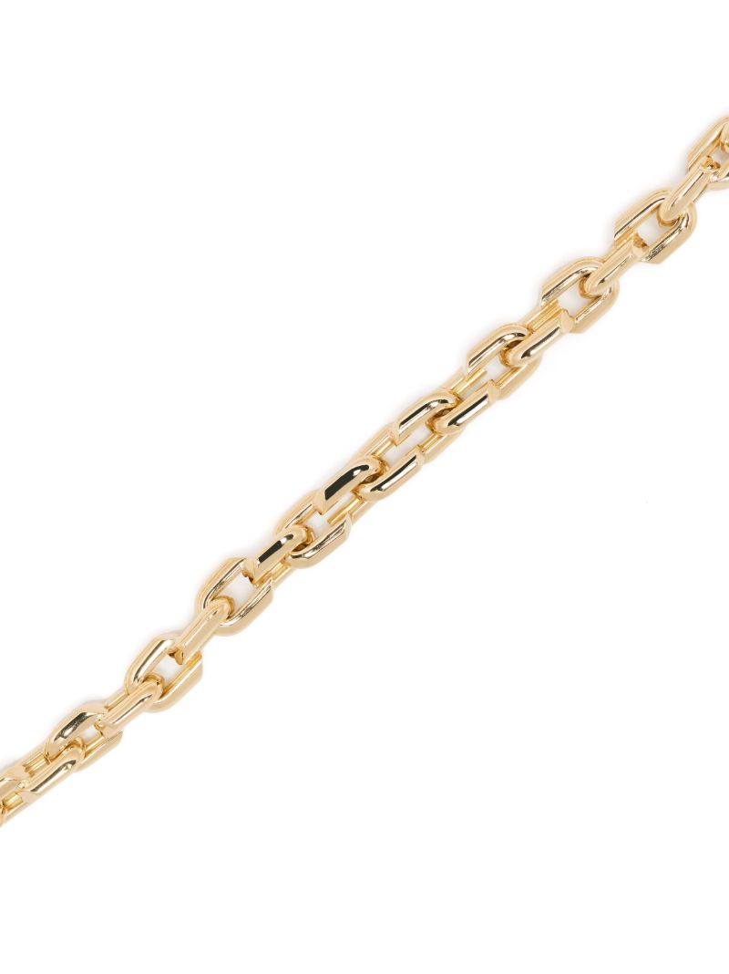 18k Yellow Gold Small Strong Hearts Chain Necklace