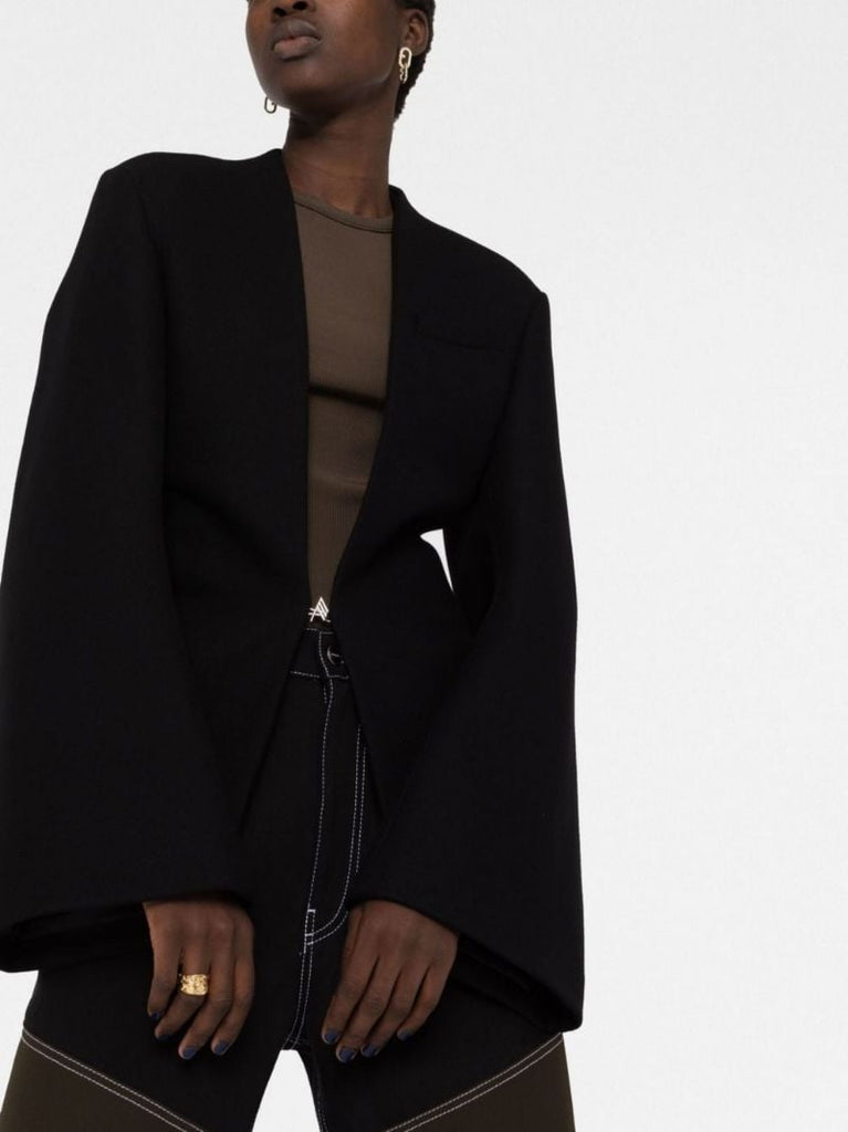 Black Dallas Single-breasted Blazer