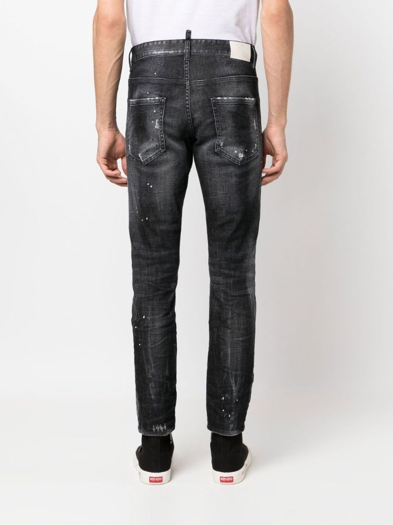 Black Sk8r Distressed Finish Jeans
