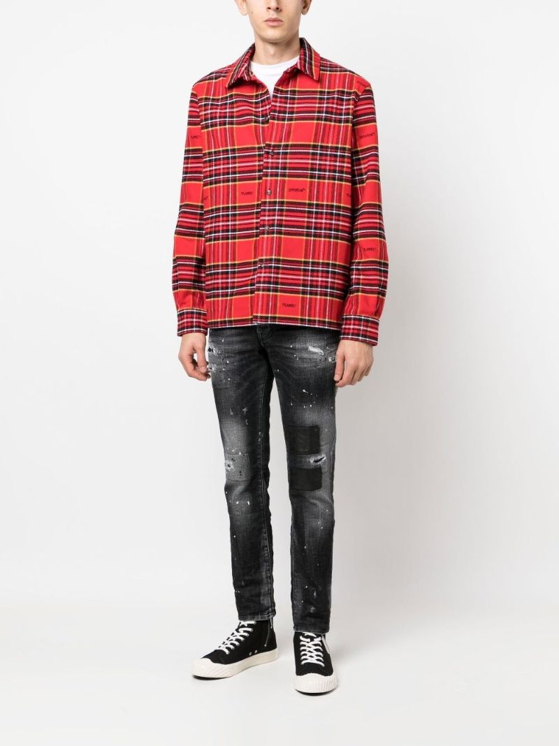 Black Sk8r Distressed Finish Jeans