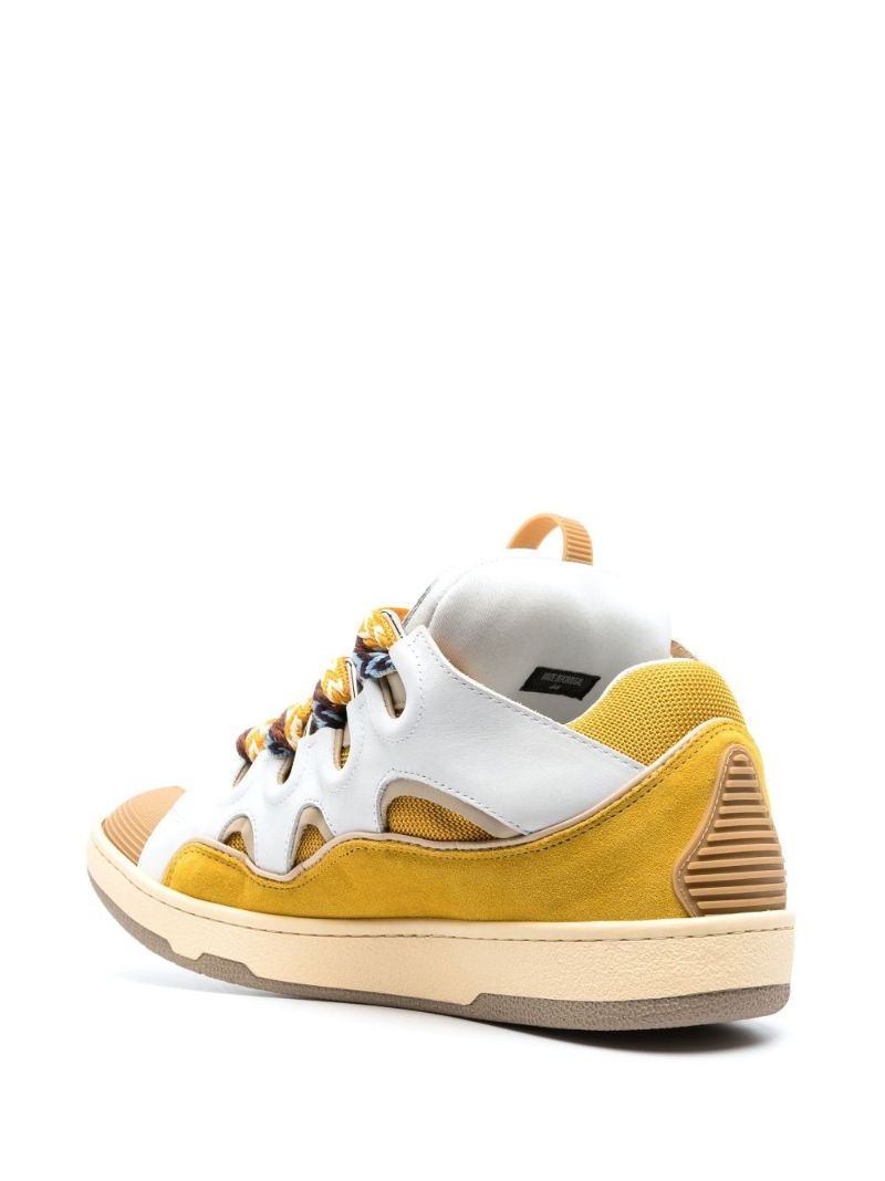 Yellow Curb Two-tone Sneakers