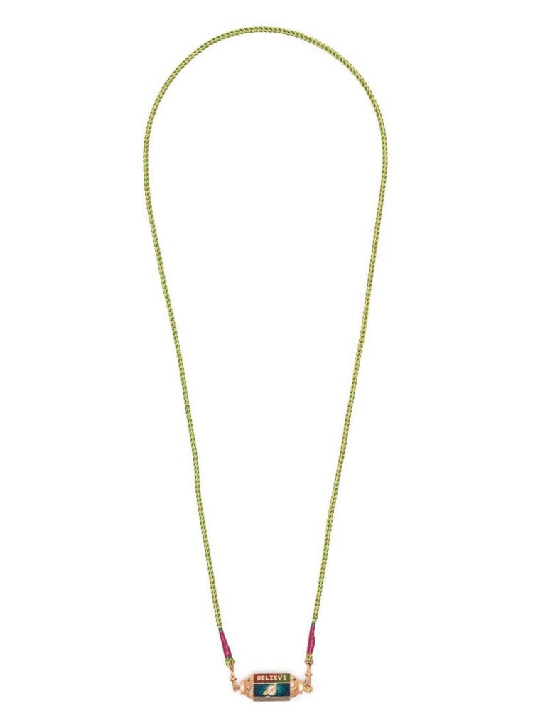 18k Rose Gold Rainbow Pendant Necklace