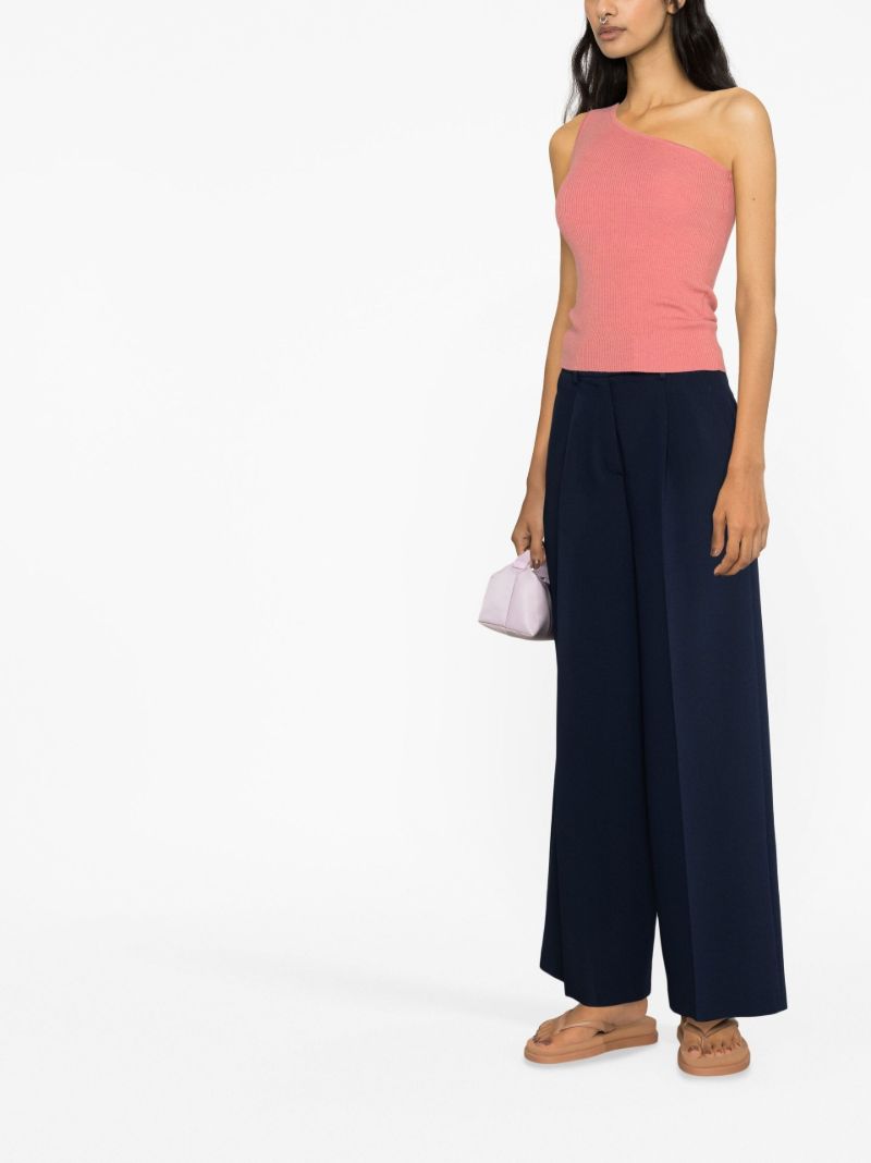 Pink Diya One-shoulder Cashmere Top