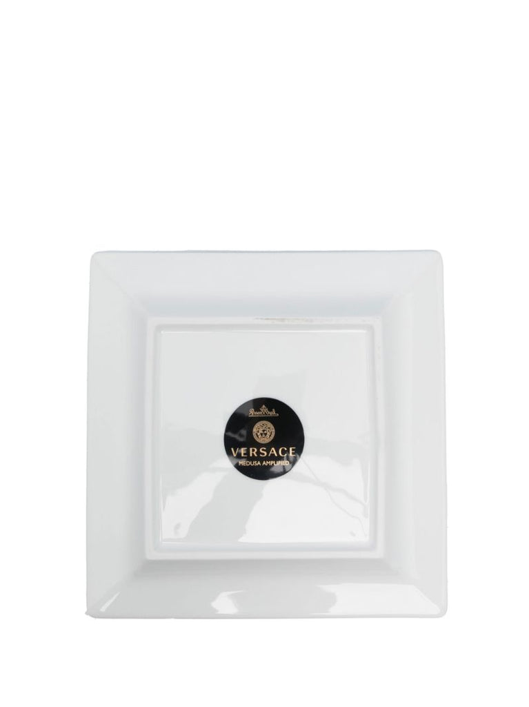 Gold-tone Medusa Amplified Porcelain Dish