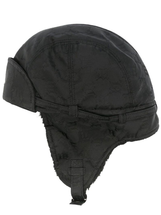 Black Monogram Ski Hat