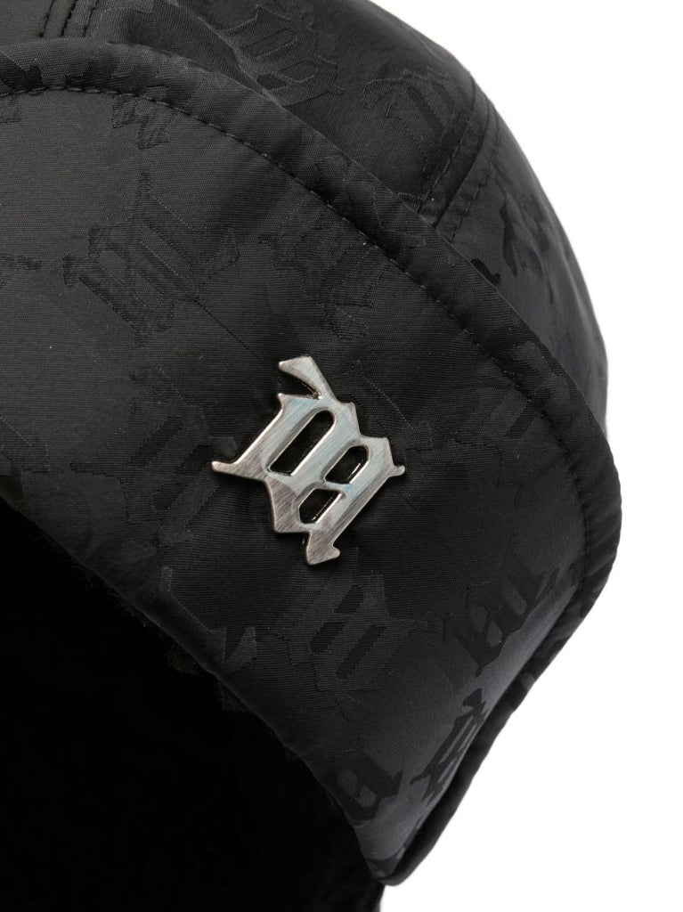 Black Monogram Ski Hat