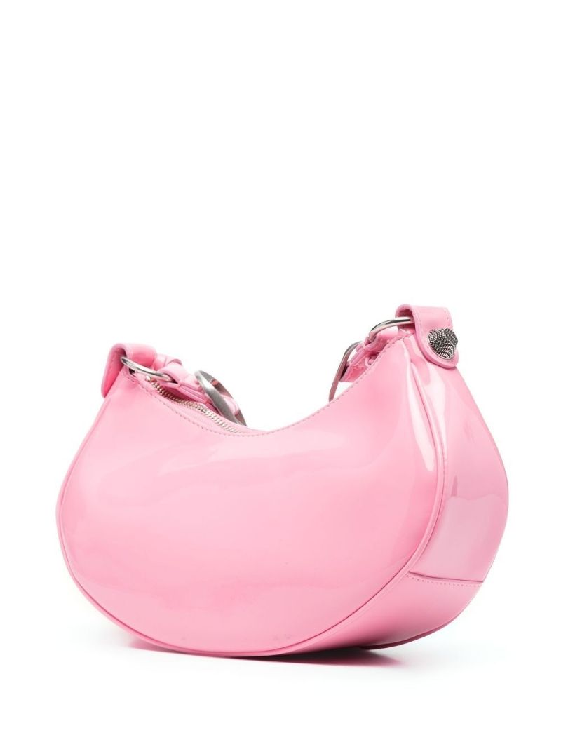 Pink Le Cagole Patent Leather Shoulder Bag