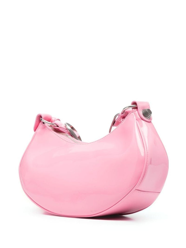 Pink Le Cagole Patent Leather Shoulder Bag
