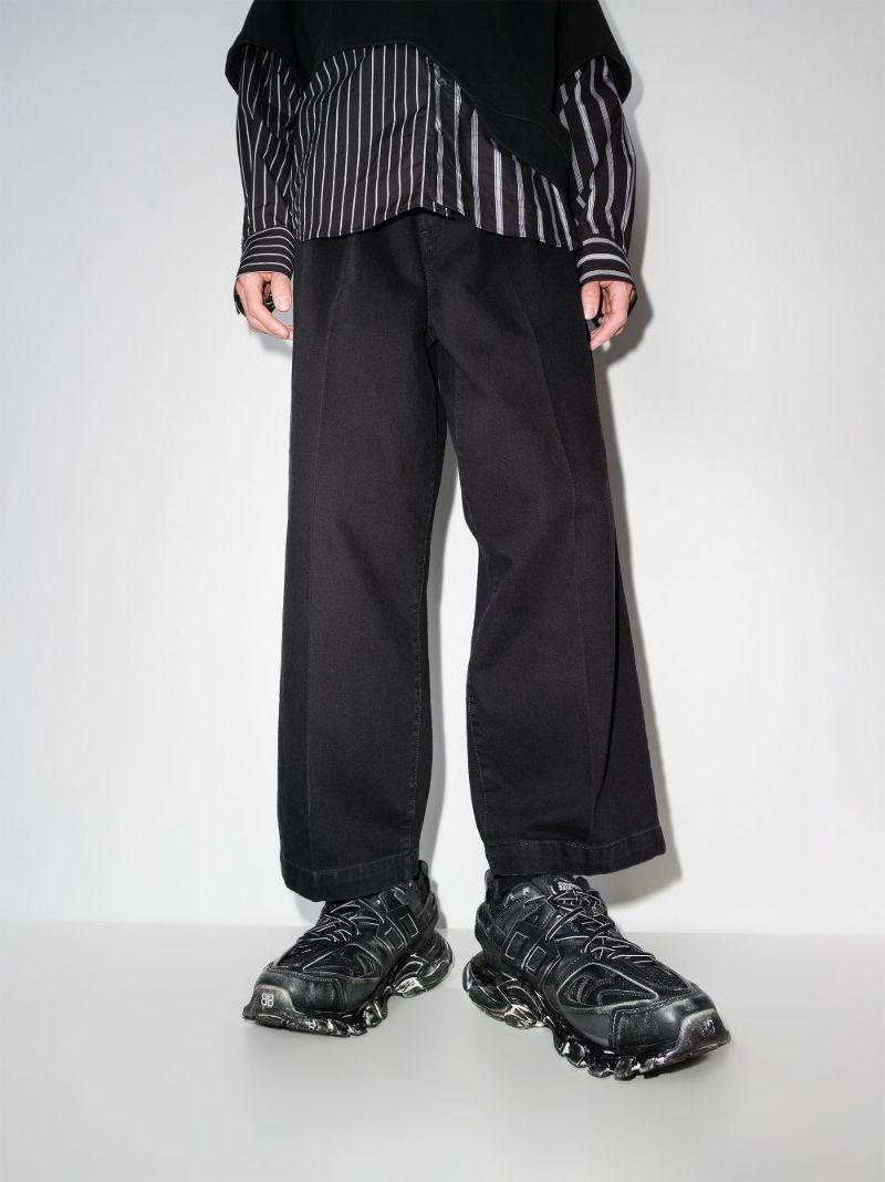 Black Track Low Top Sneakers