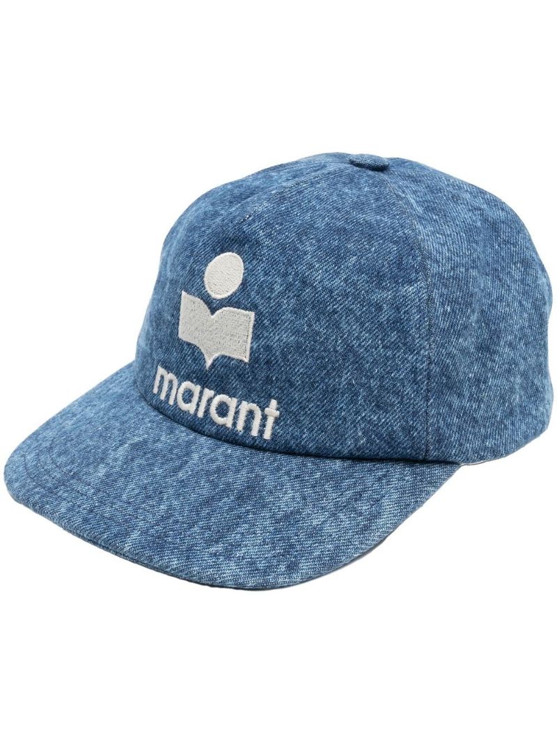Blue Tyron Logo Embroidered Denim Cap