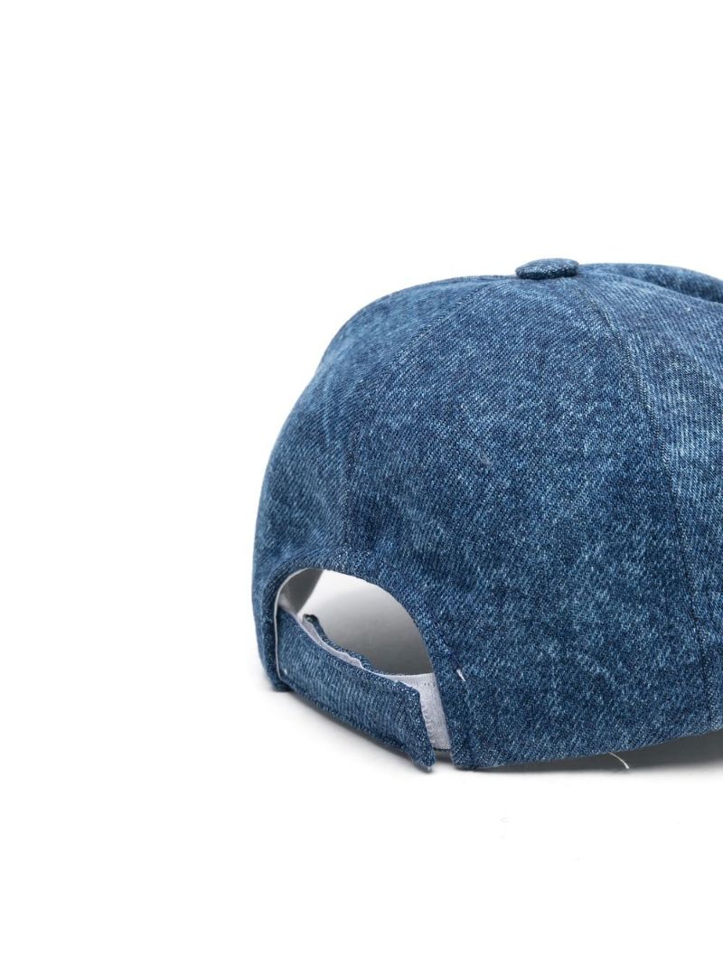 Blue Tyron Logo Embroidered Denim Cap
