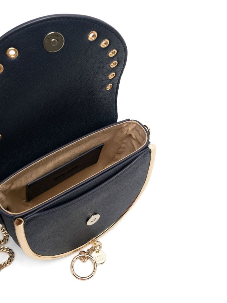 Blue Mara Leather Cross Body Bag