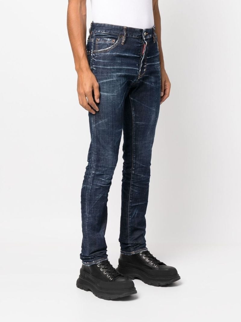 Blue Straight Leg Jeans