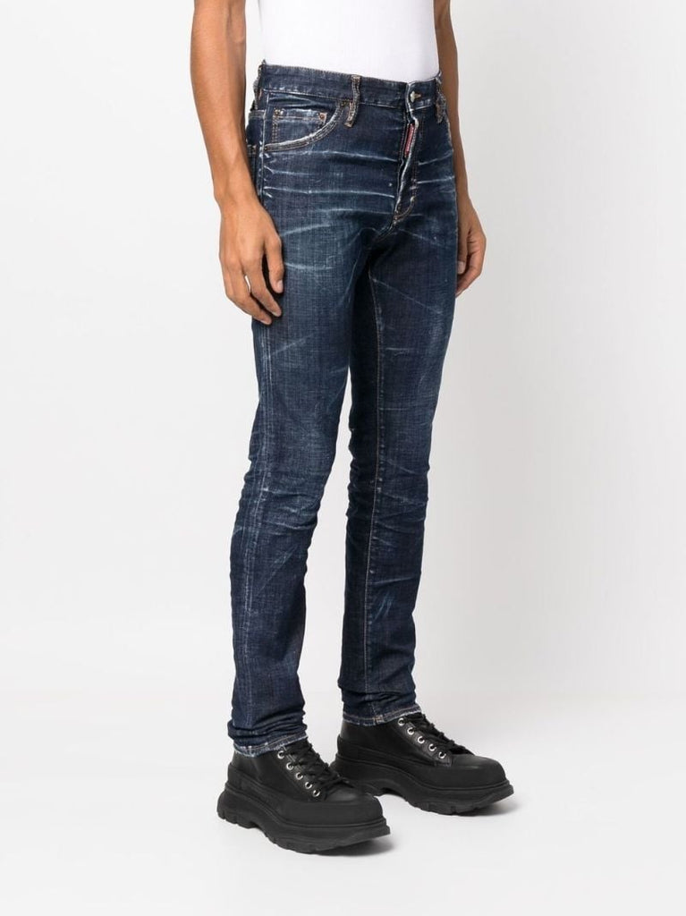 Blue Straight Leg Jeans