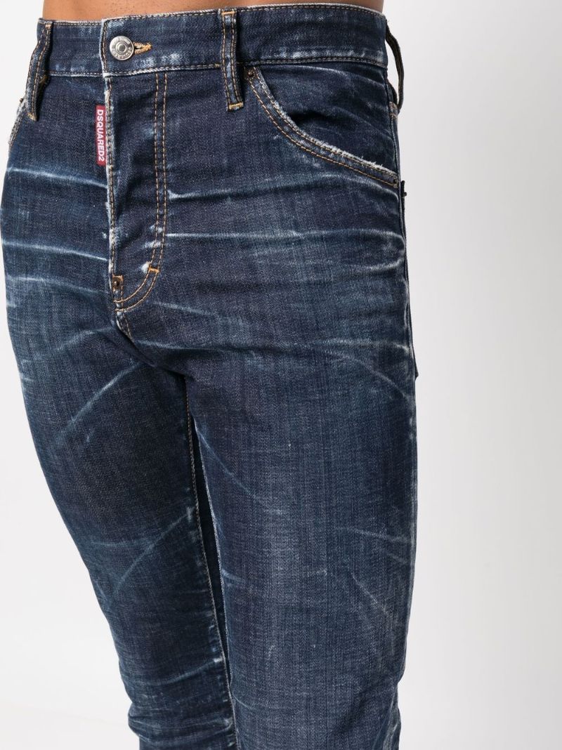 Blue Straight Leg Jeans