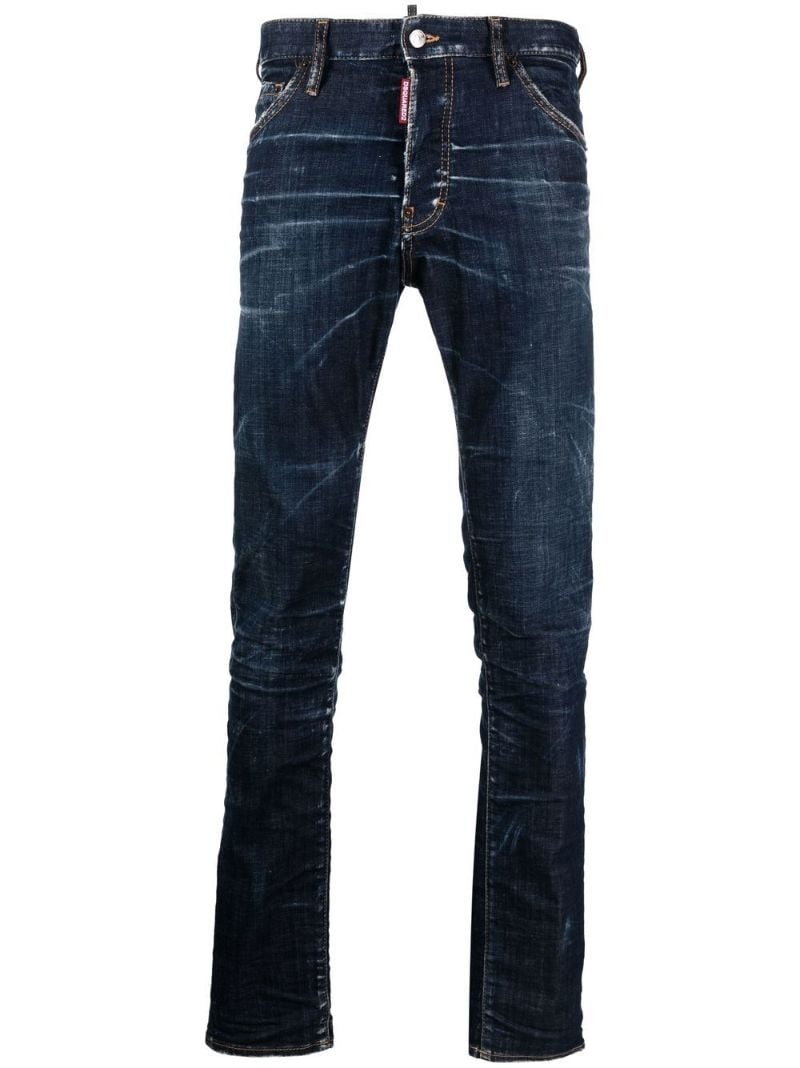 Blue Straight Leg Jeans