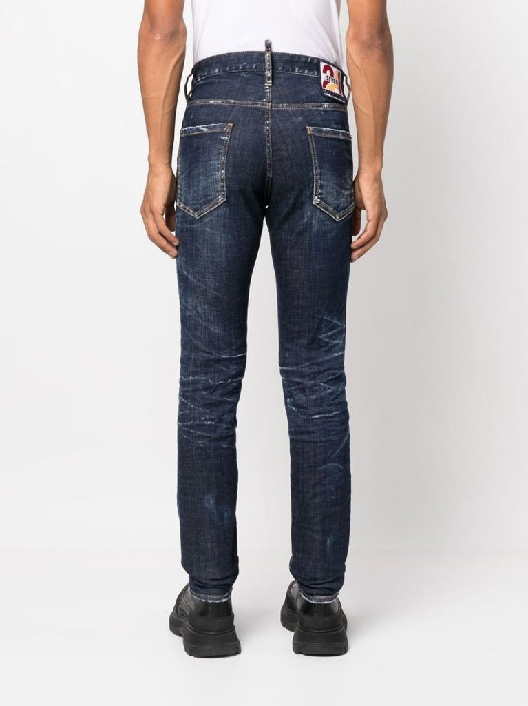 Blue Straight Leg Jeans