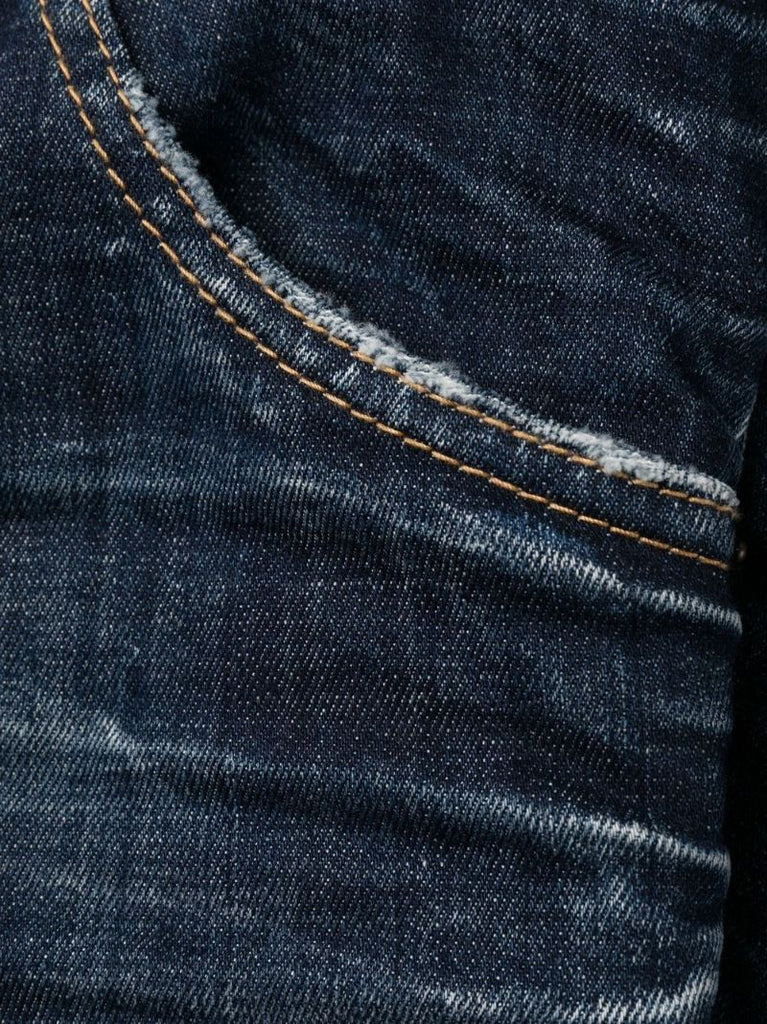 Blue Straight Leg Jeans