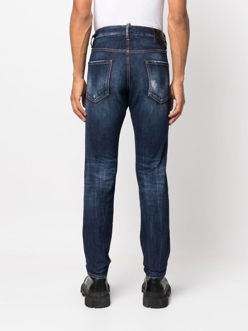 Blue Straight Leg Jeans