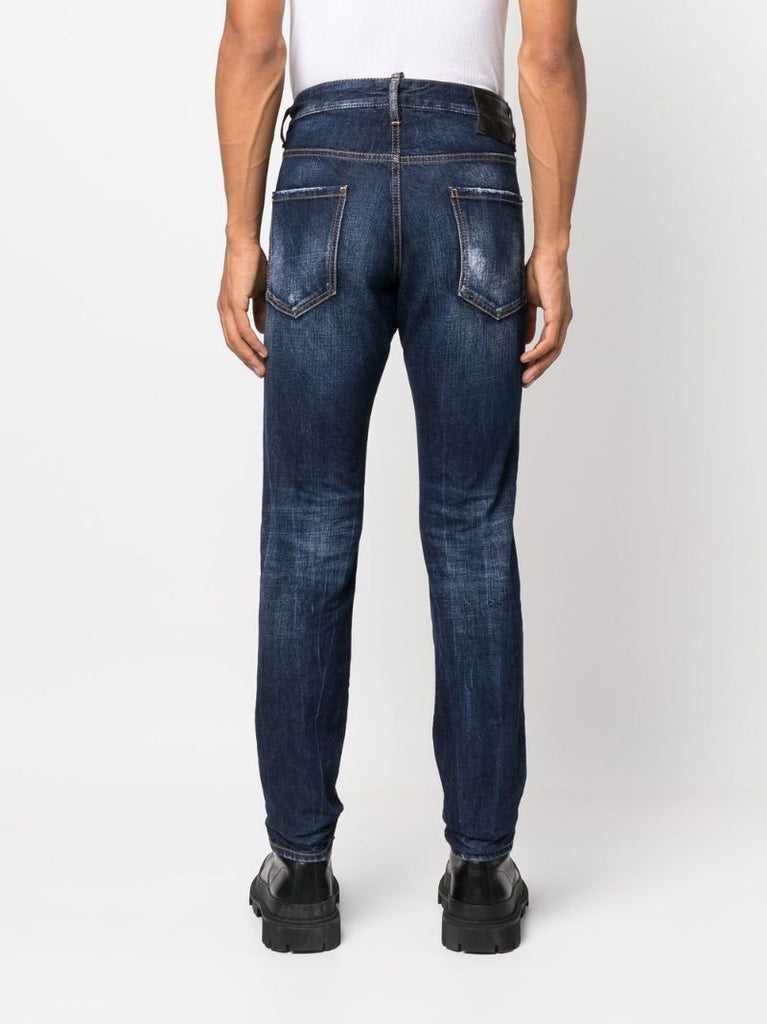 Blue Straight Leg Jeans