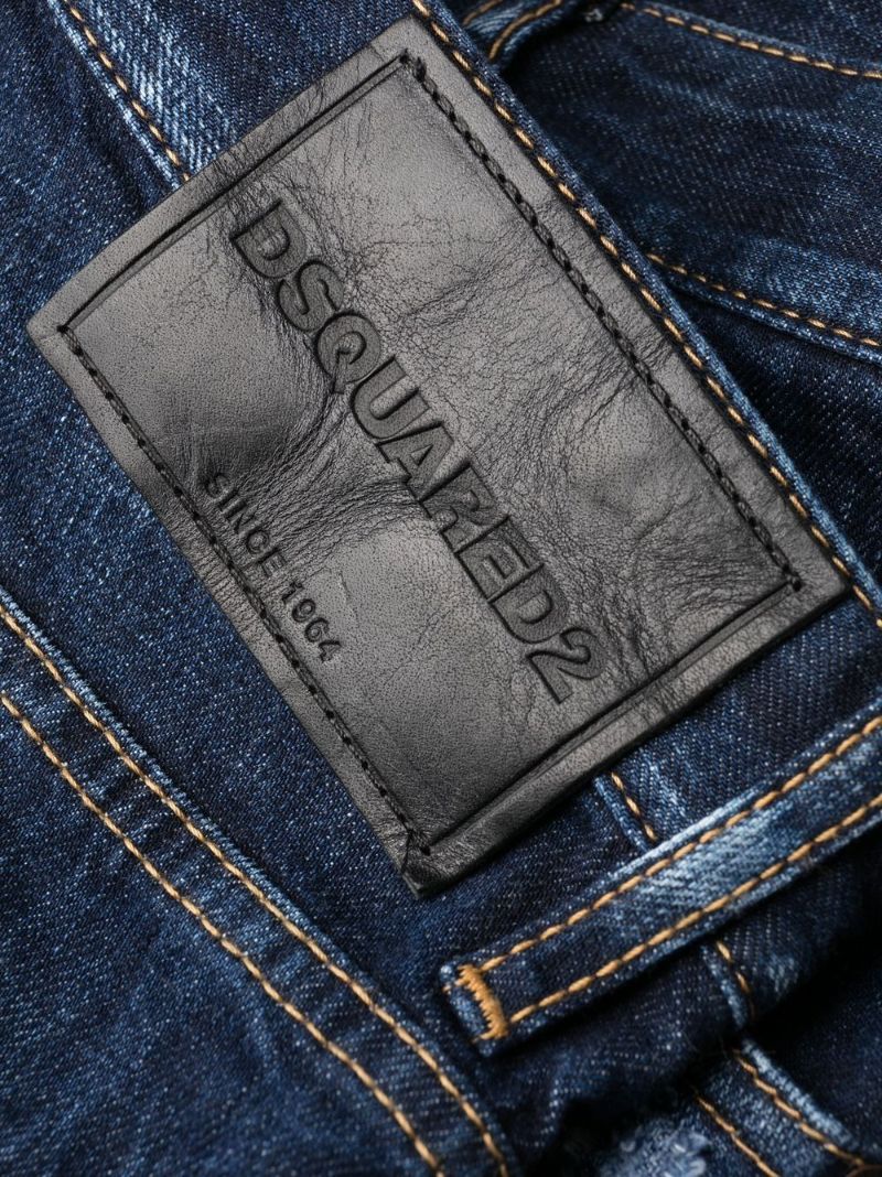 Blue Straight Leg Jeans