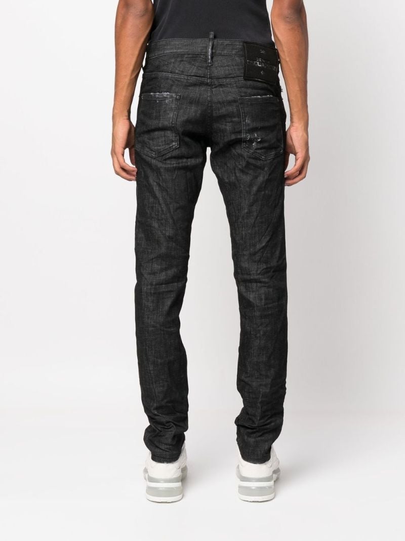 Black Cool Guy Straight-leg Jeans