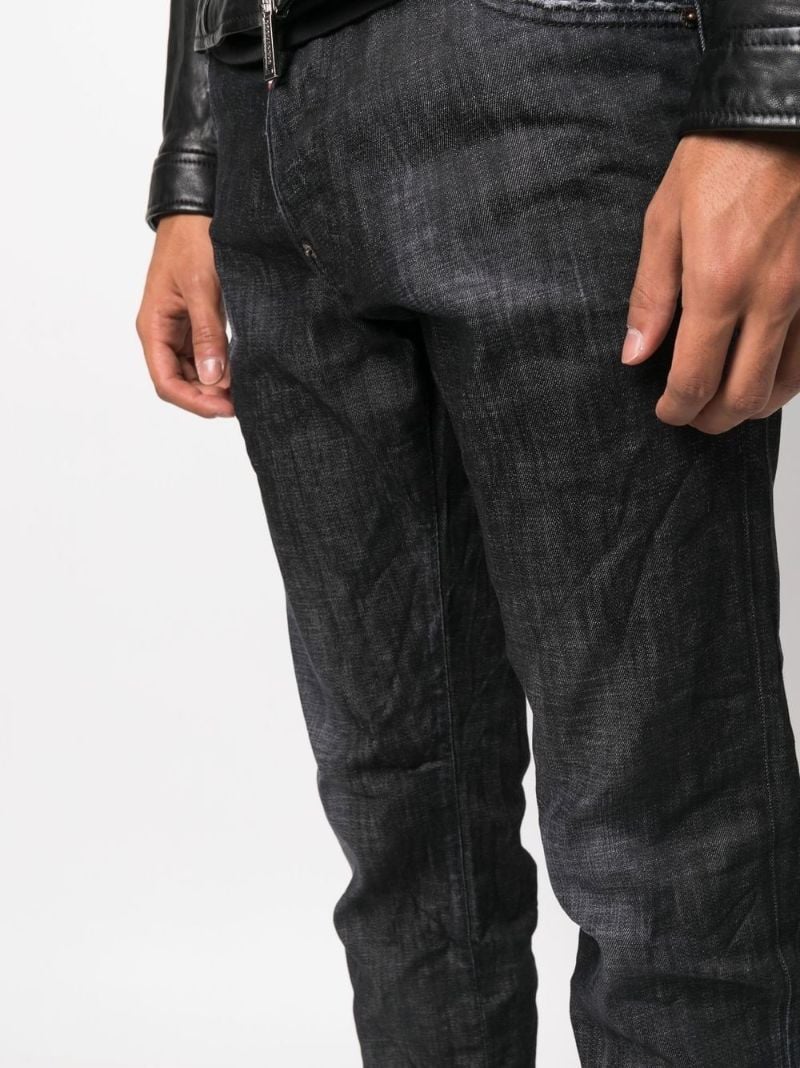 Black Cool Guy Straight-leg Jeans