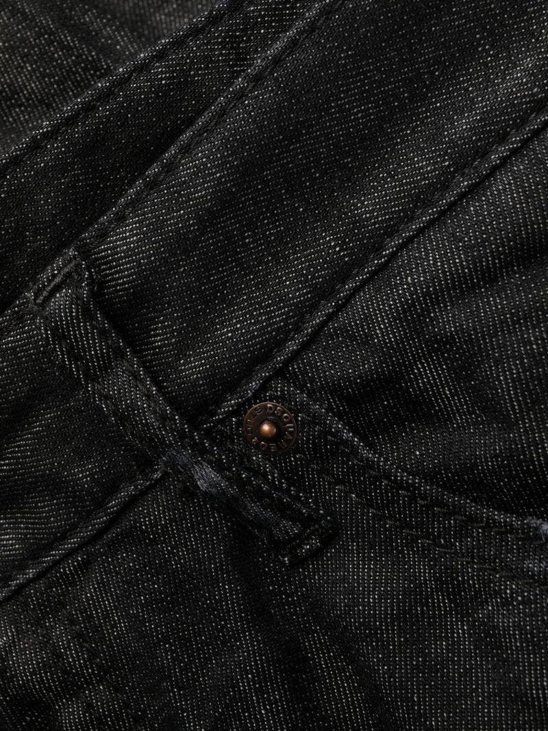 Black Cool Guy Straight-leg Jeans