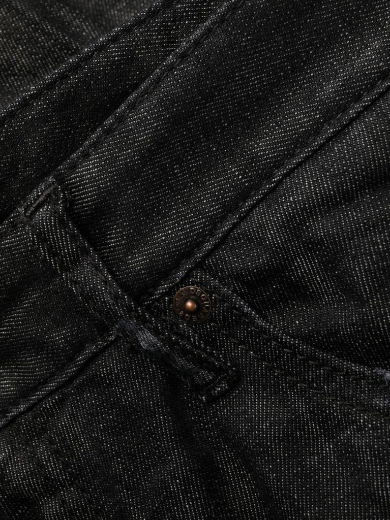 Black Cool Guy Straight-leg Jeans