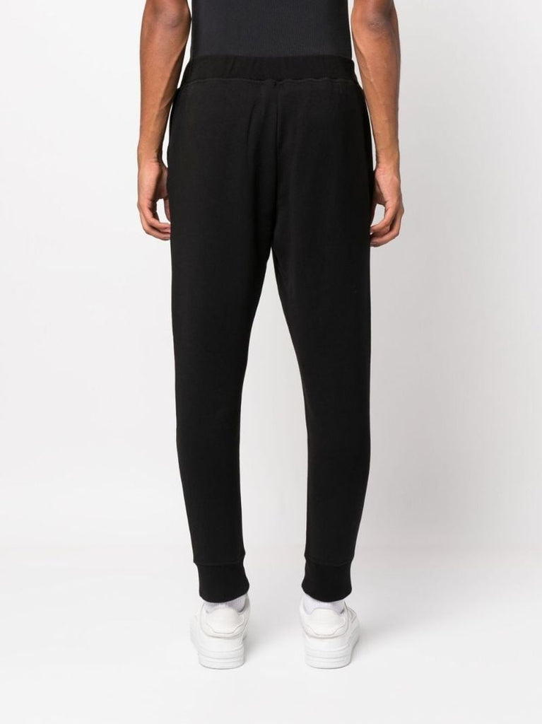 Black Icon Logo Print Track Pants