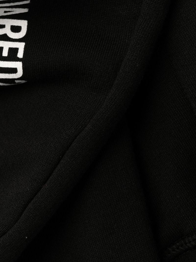 Black Icon Logo Print Track Pants