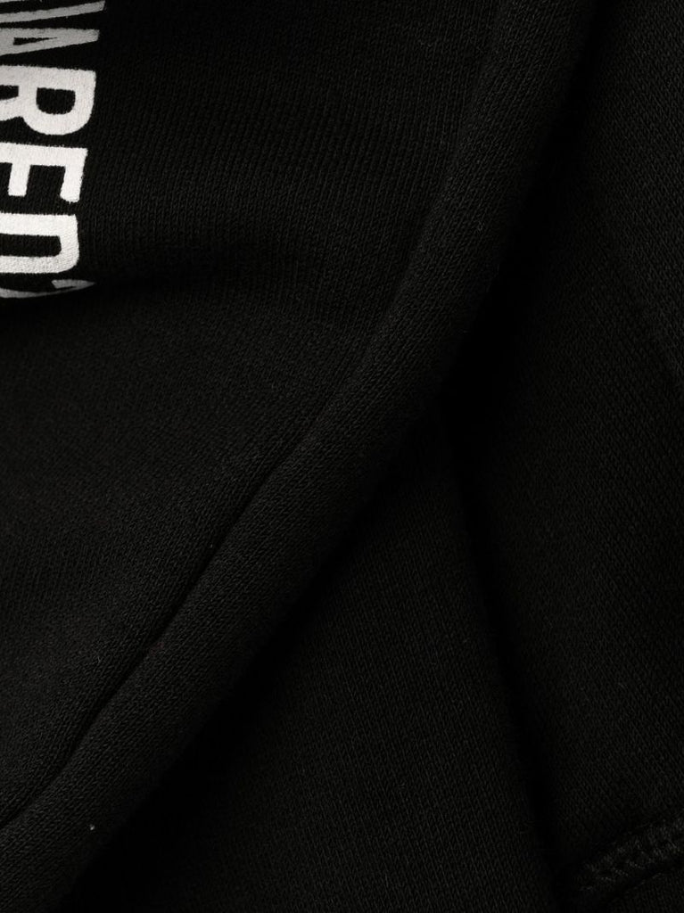 Black Icon Logo Print Track Pants