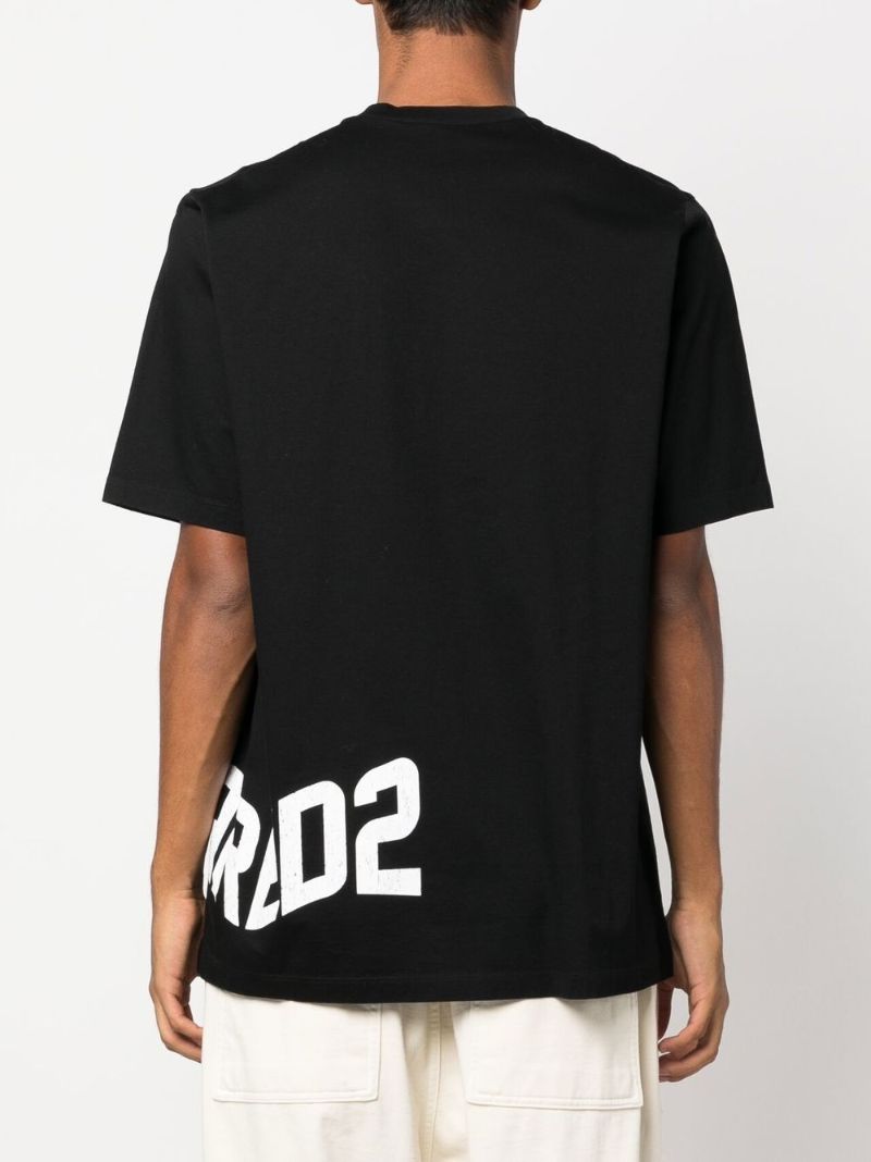 Black Logo Print Short Sleeve T-shirt