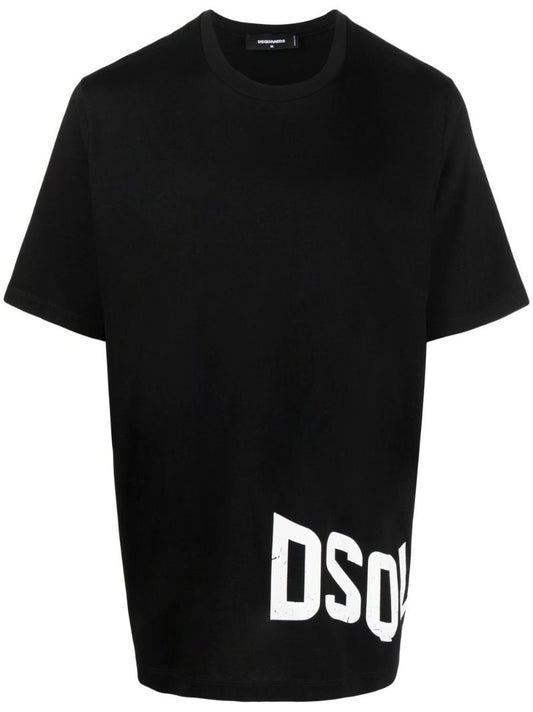 Black Logo Print Short Sleeve T-shirt