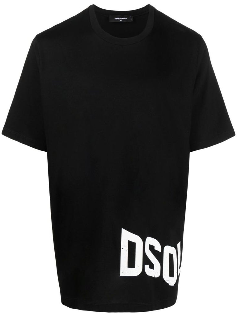 Black Logo Print Short Sleeve T-shirt