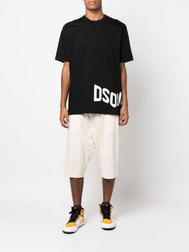 Black Logo Print Short Sleeve T-shirt