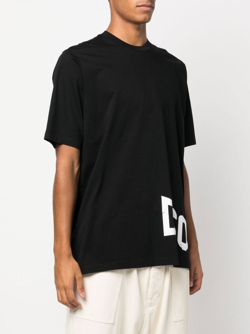 Black Logo Print Short Sleeve T-shirt