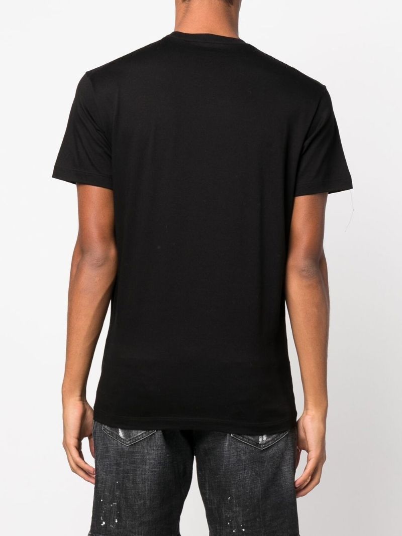Black Icon Logo Print T-shirt