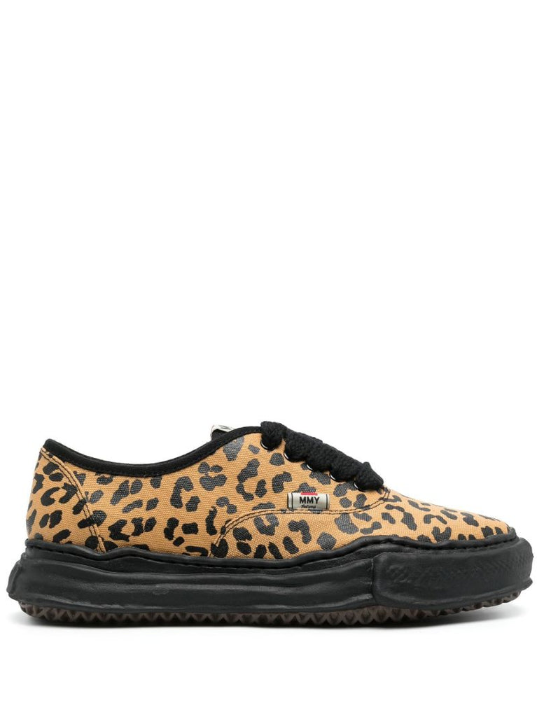 Brown Baker Leopard-print Sneakers