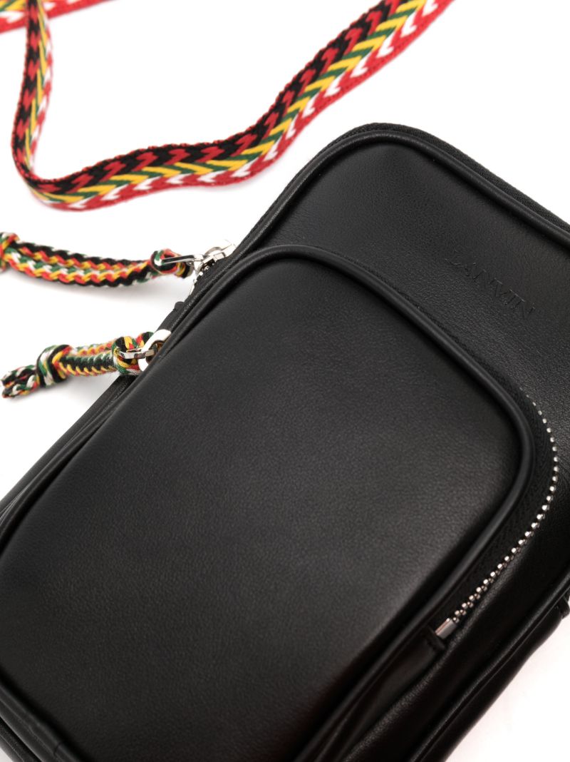 Black Leather Messenger Bag