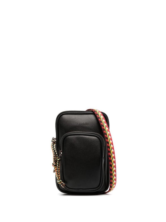 Black Leather Messenger Bag