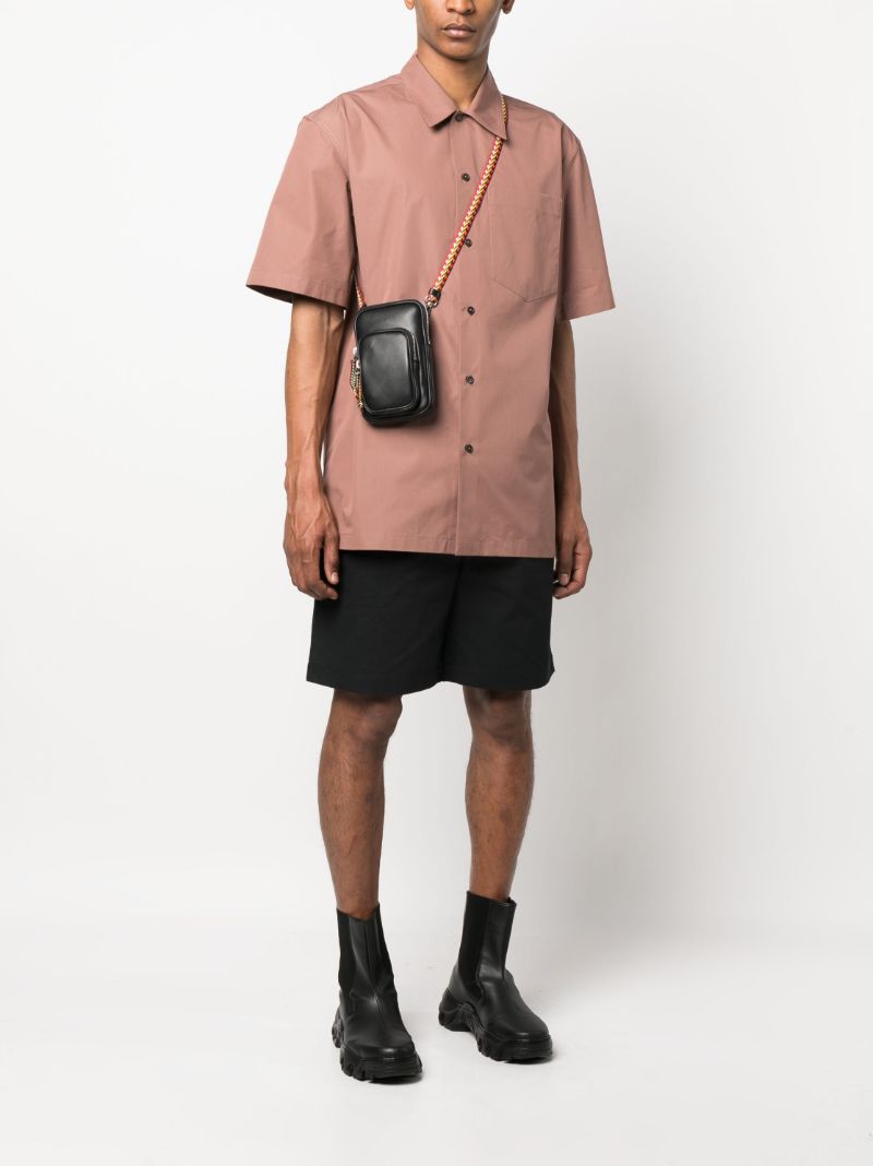 Black Leather Messenger Bag